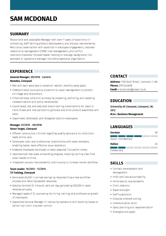 33 Professional CV Templates for Various Jobs