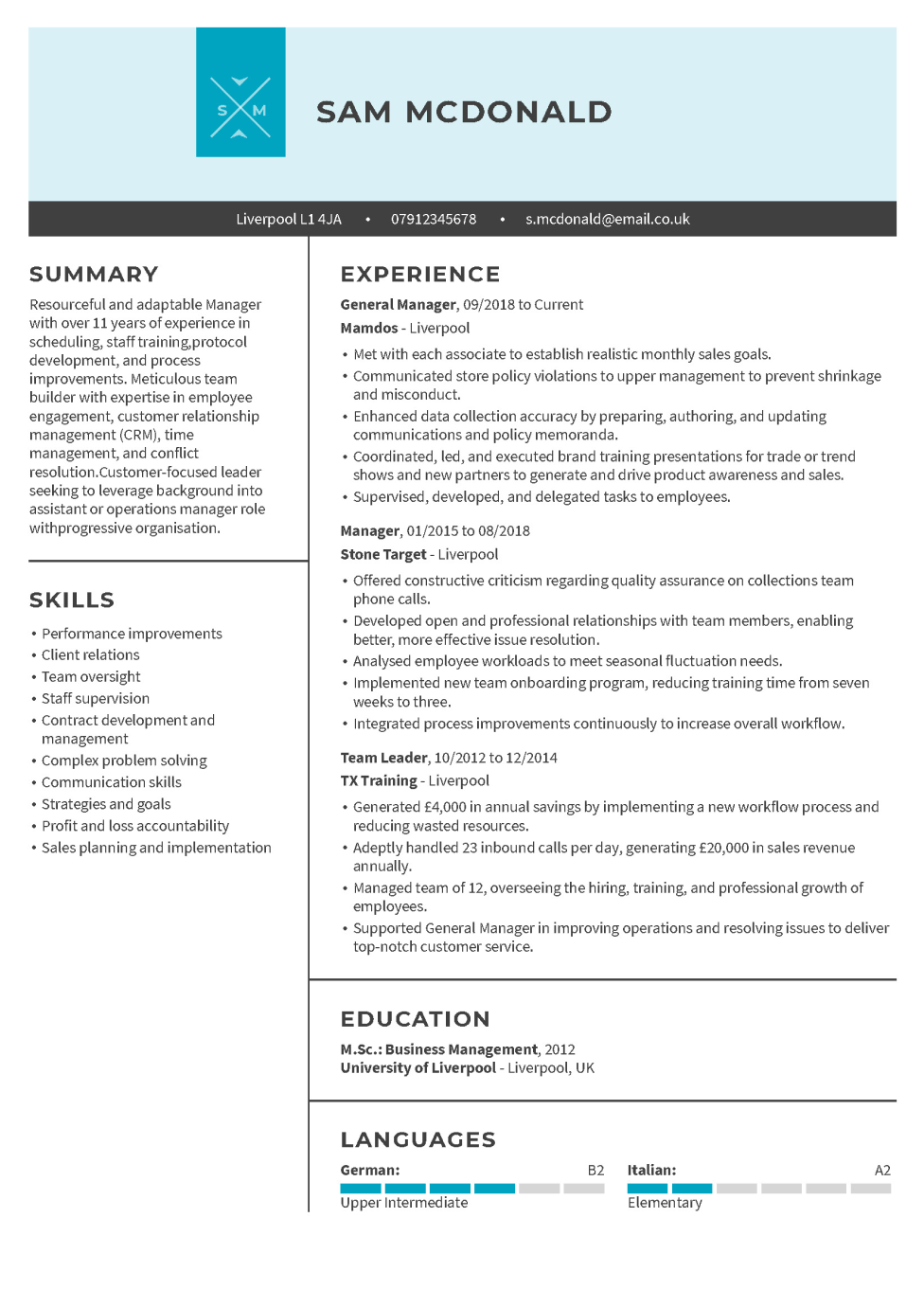 Creative CV Template