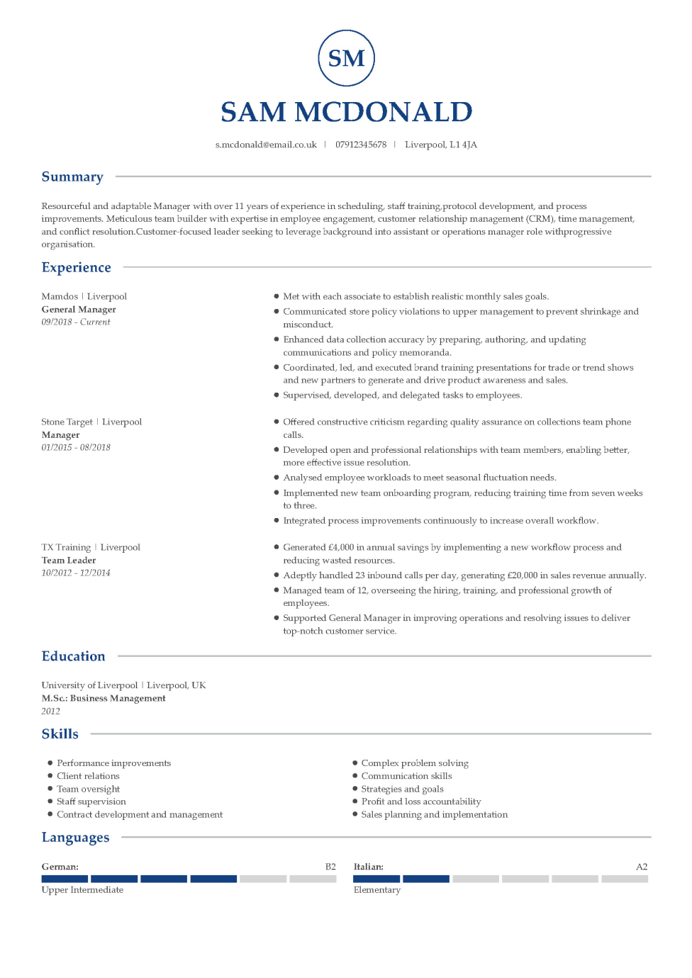 Modern CV Template