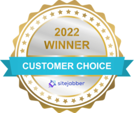 2022 customer choice award from Sitejabber