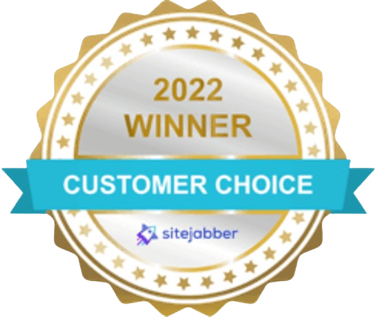 2022 customer choice award from Sitejabber