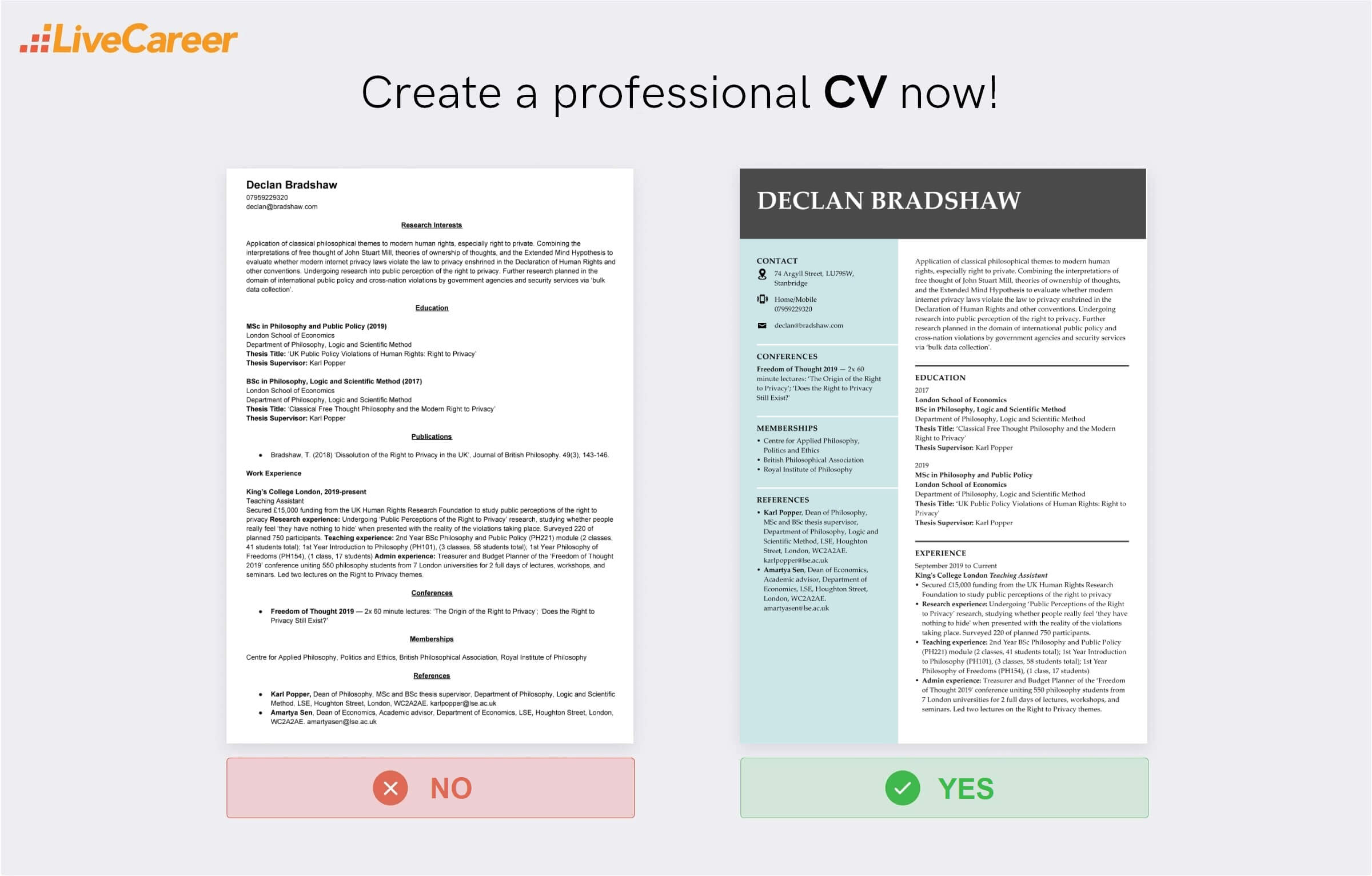 Academic CV Template Example How To Write It