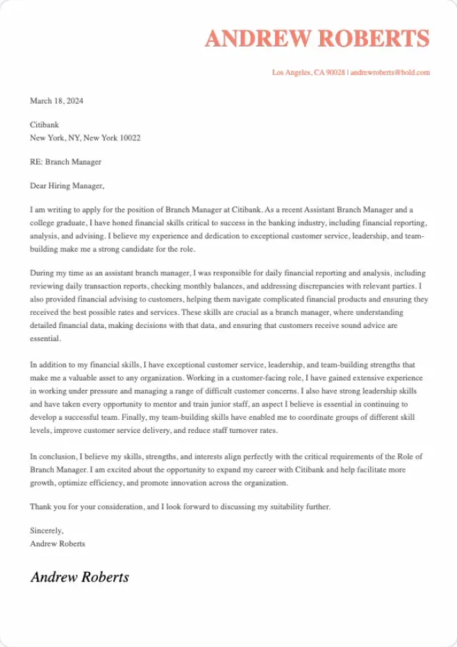 basic cover letter templates features