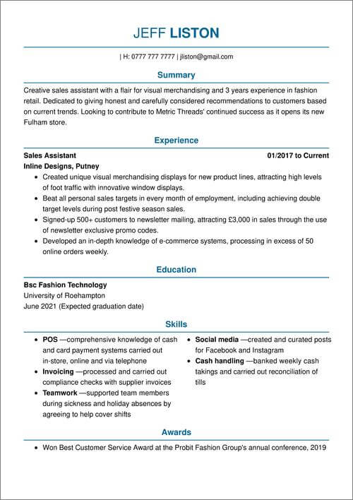 Best Cv Templates For The Uk (15 Top Picks To Download)