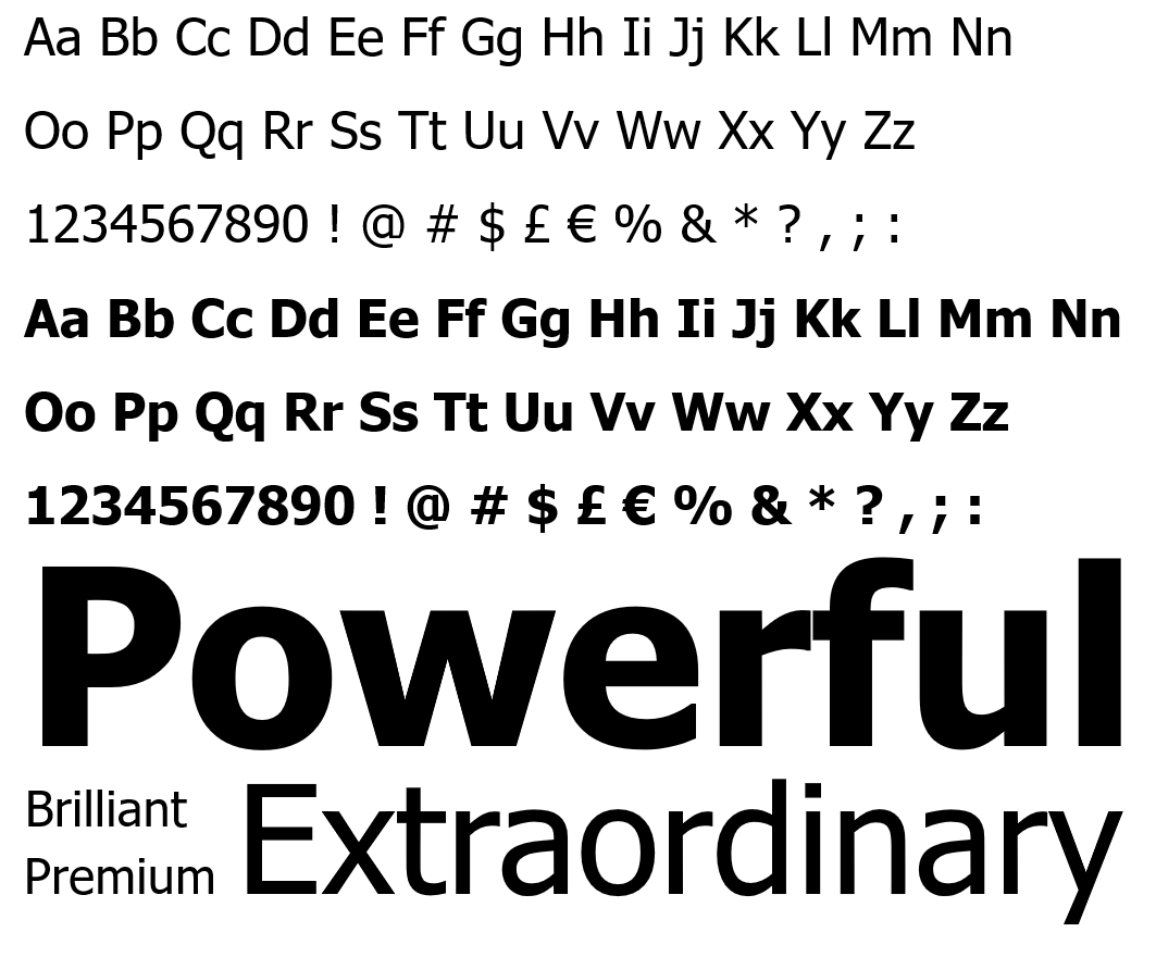 Tahoma font