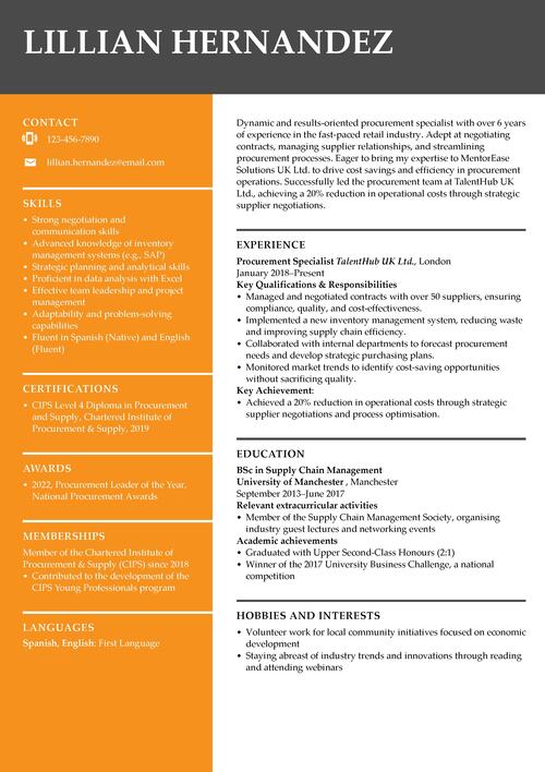 Buyer CV Example & Step-by-Step Writing Guide