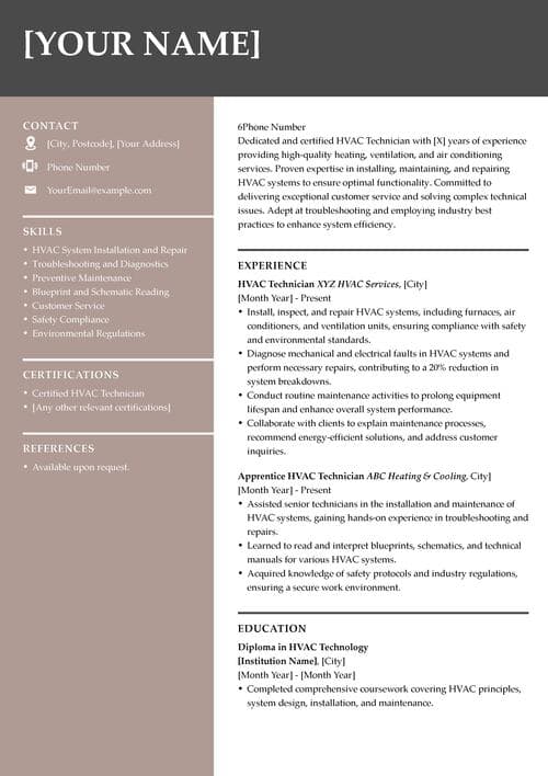 ChatGPT CV with a Livecareer template