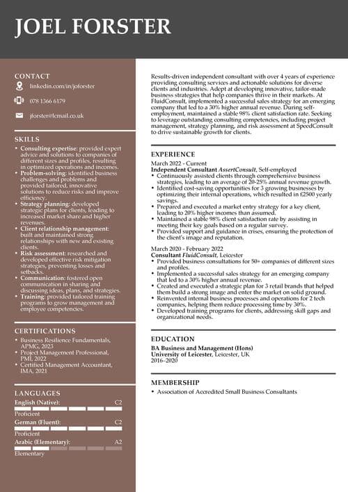 9 Konsultointialan CV esimerkki Ja Opas valmis Vuodelle 2025 