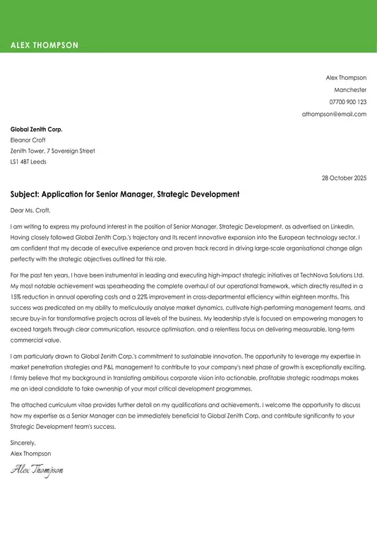 creative cover letter template