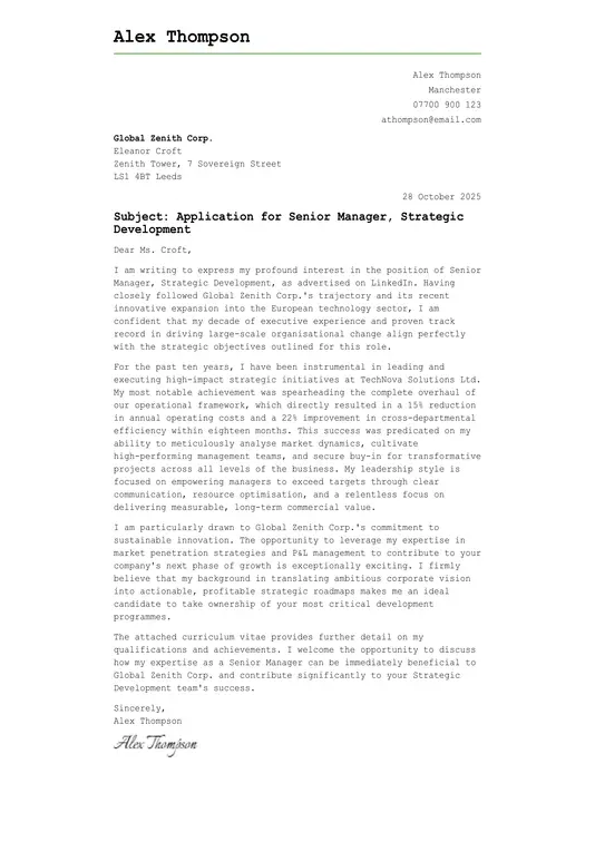 creative cover letter template