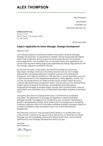 creative cover letter example