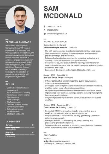 Creative CV template 2