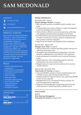 Creative CV template