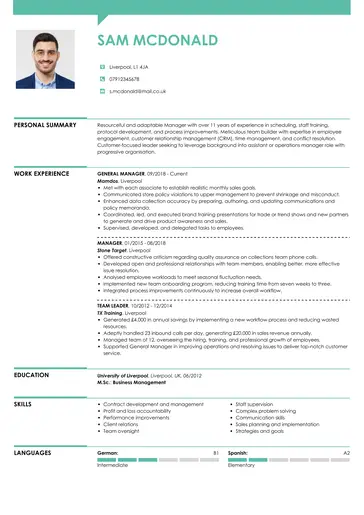Creative CV template