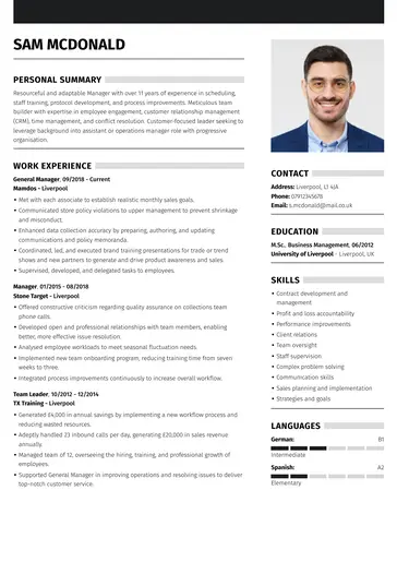 Creative CV template