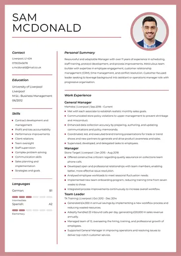Creative CV template