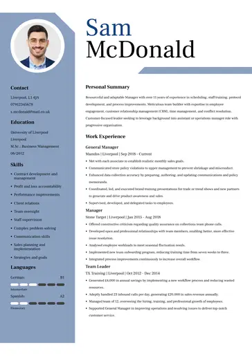 Modern CV template 10