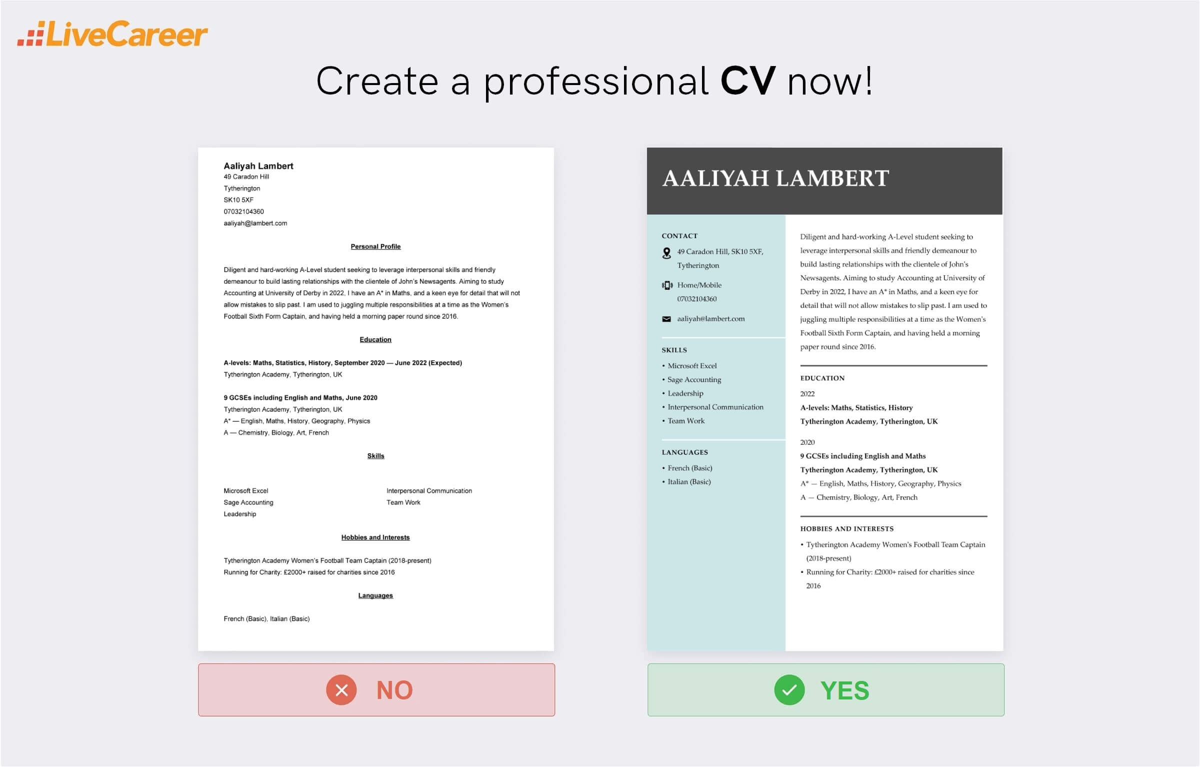 CV for a 16 year old: First CV Template & 5 Writing Tips