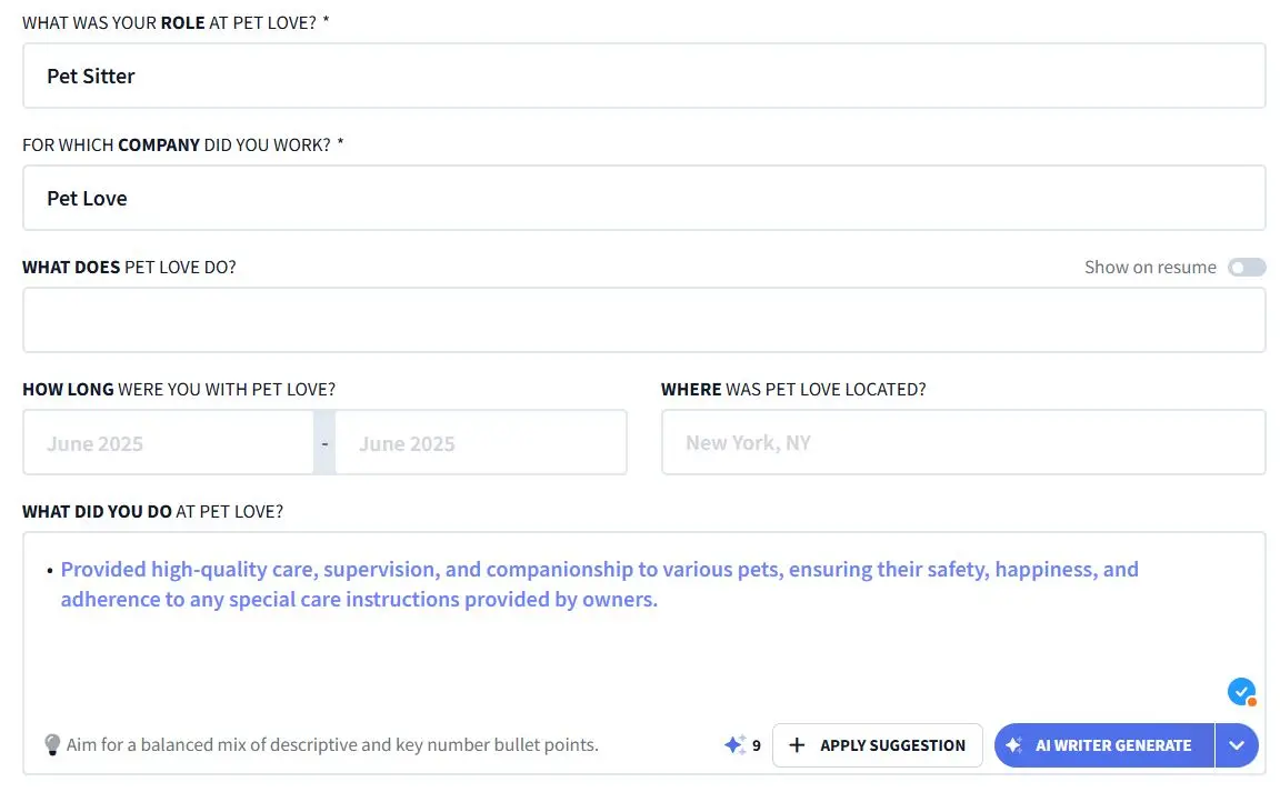 rezi.ai builder view