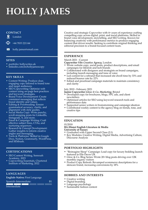 CV sample