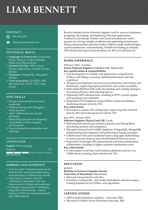 hard skills for CV