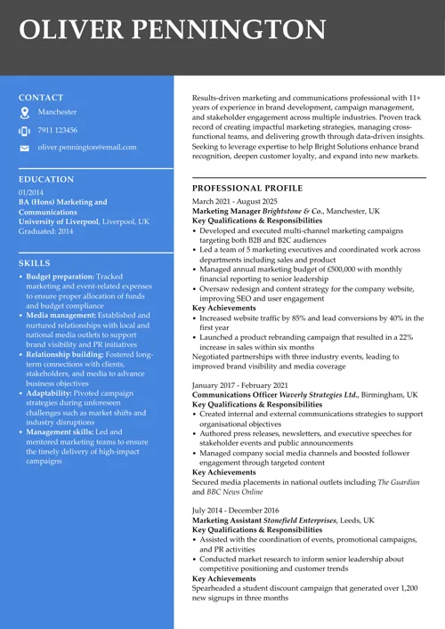 CV sample