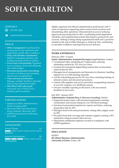 CV sample