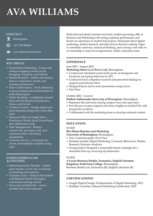 cv sample