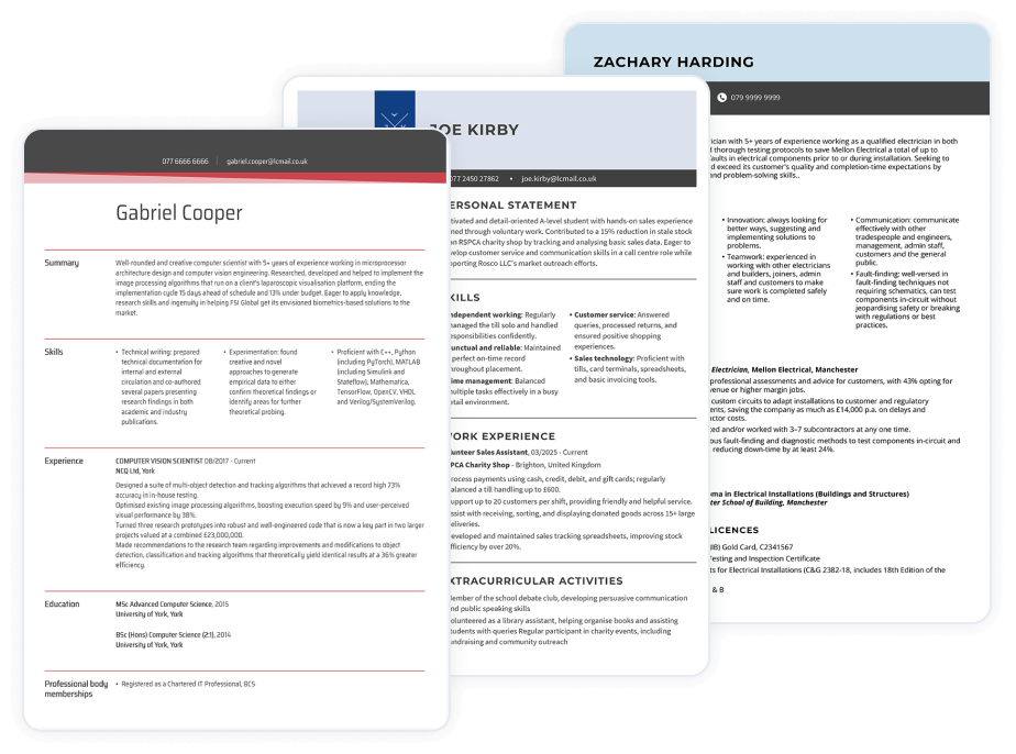 Cover Letter Examples
