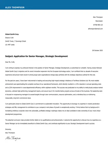 modern cover letter example