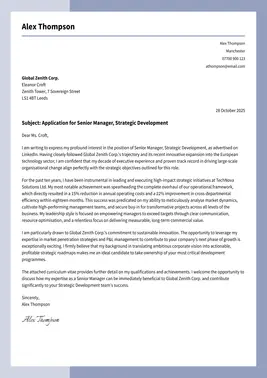 modern cover letter template