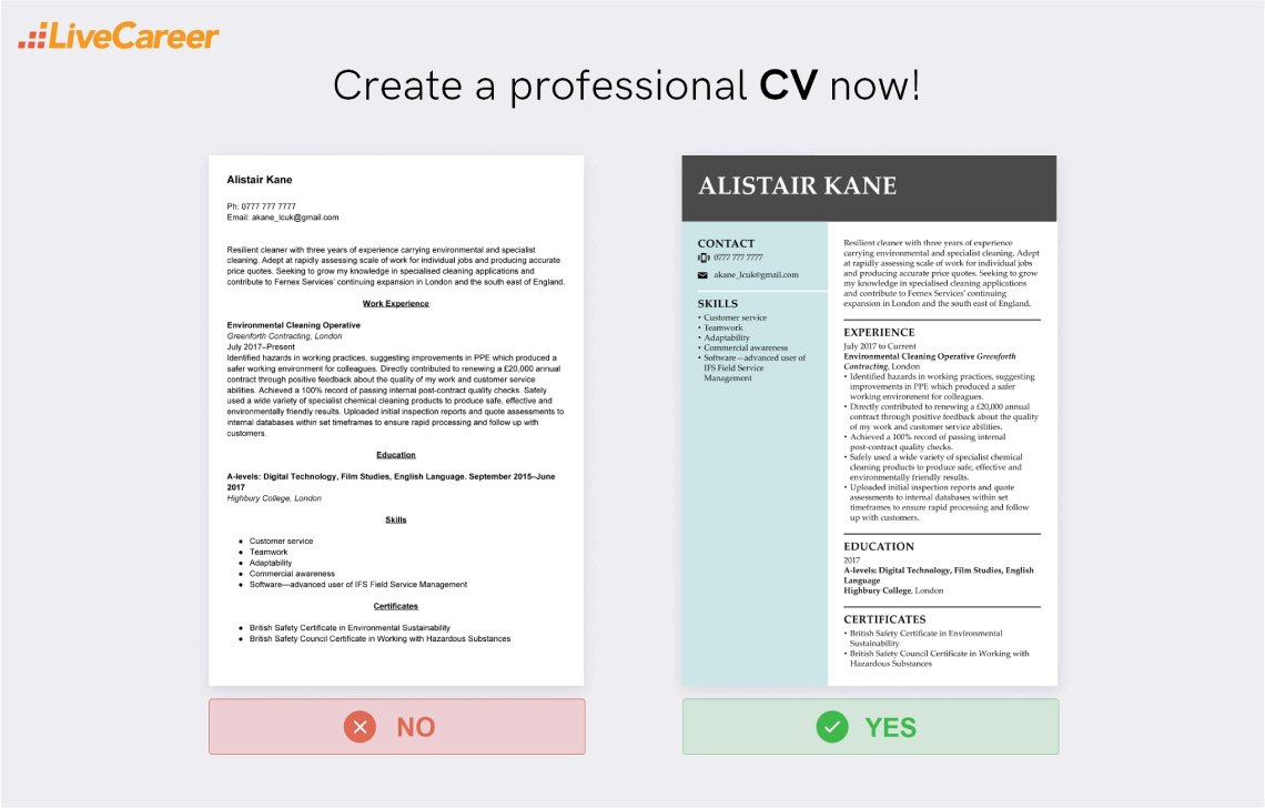 Perfect CV Writing Tips for 2021 (+Template and Examples)