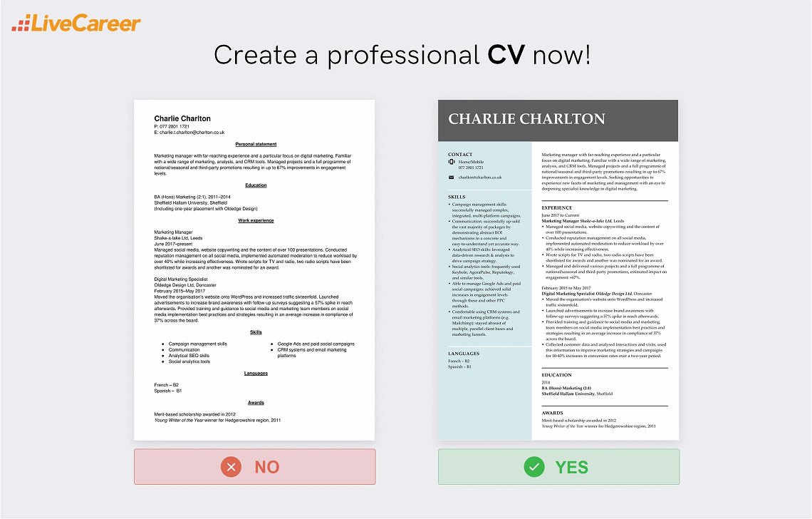 21+ Blank CV Templates to Fill In & Download in PDF & Word In Free Blank Cv Template Download