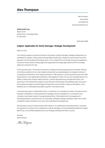 traditional cover letter example