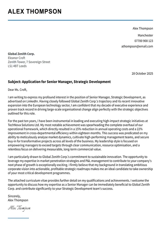 traditional cover letter template